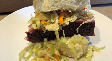 pork belly with asian slaw