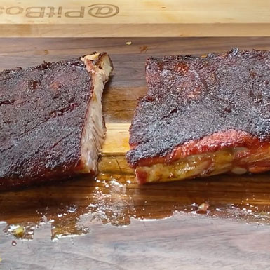 mouthwatering St. Louis ribs