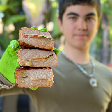 NY pork chop sandwiches